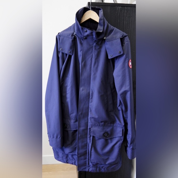 Men's Canada Goose Crew Trench Jacket with Removable Hood (Large) - Picture 4 of 11